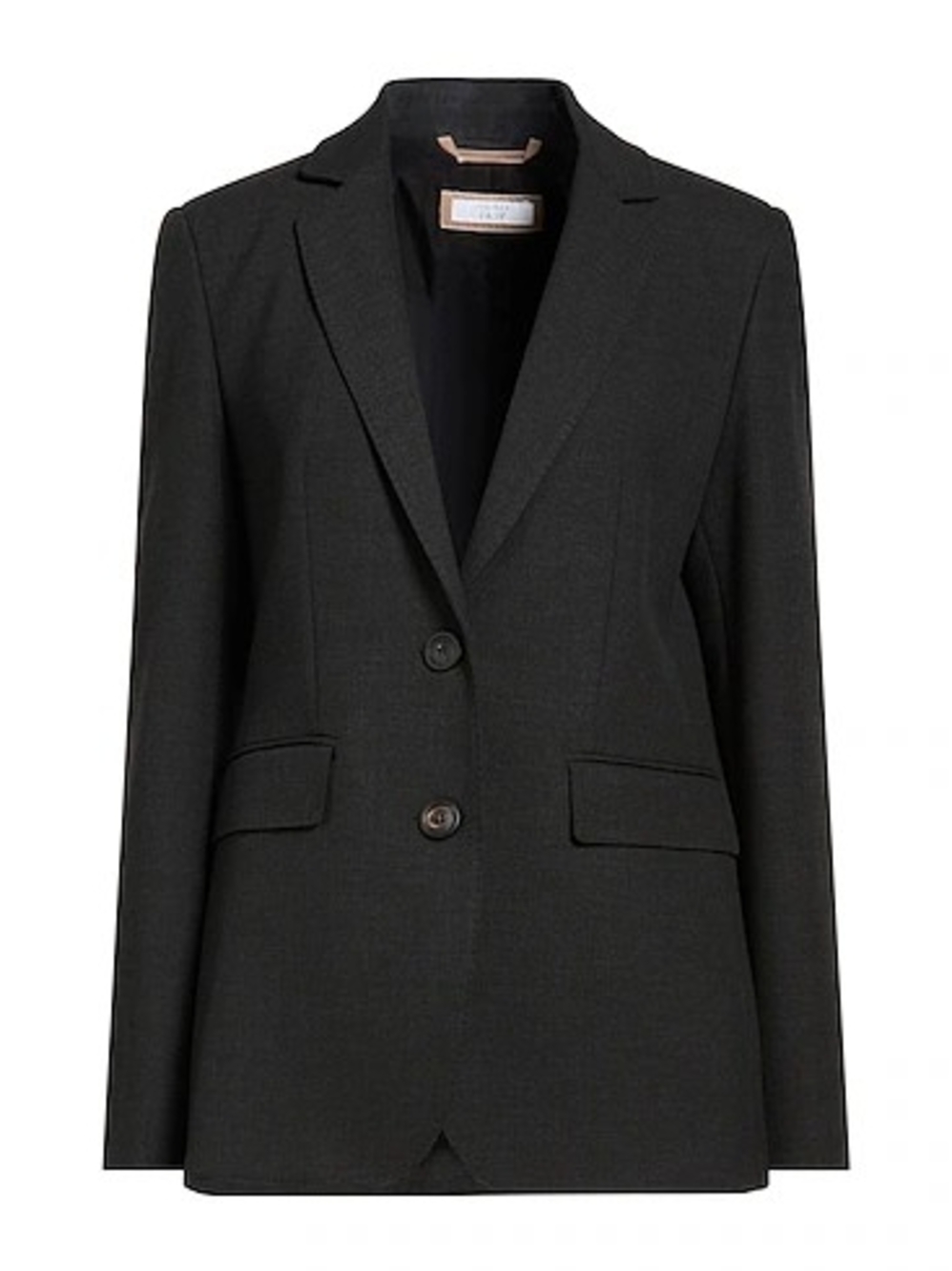 Women's Black Tailored Two-Button Blazer